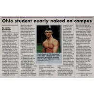 Shelby Student in Naked Male Calendar